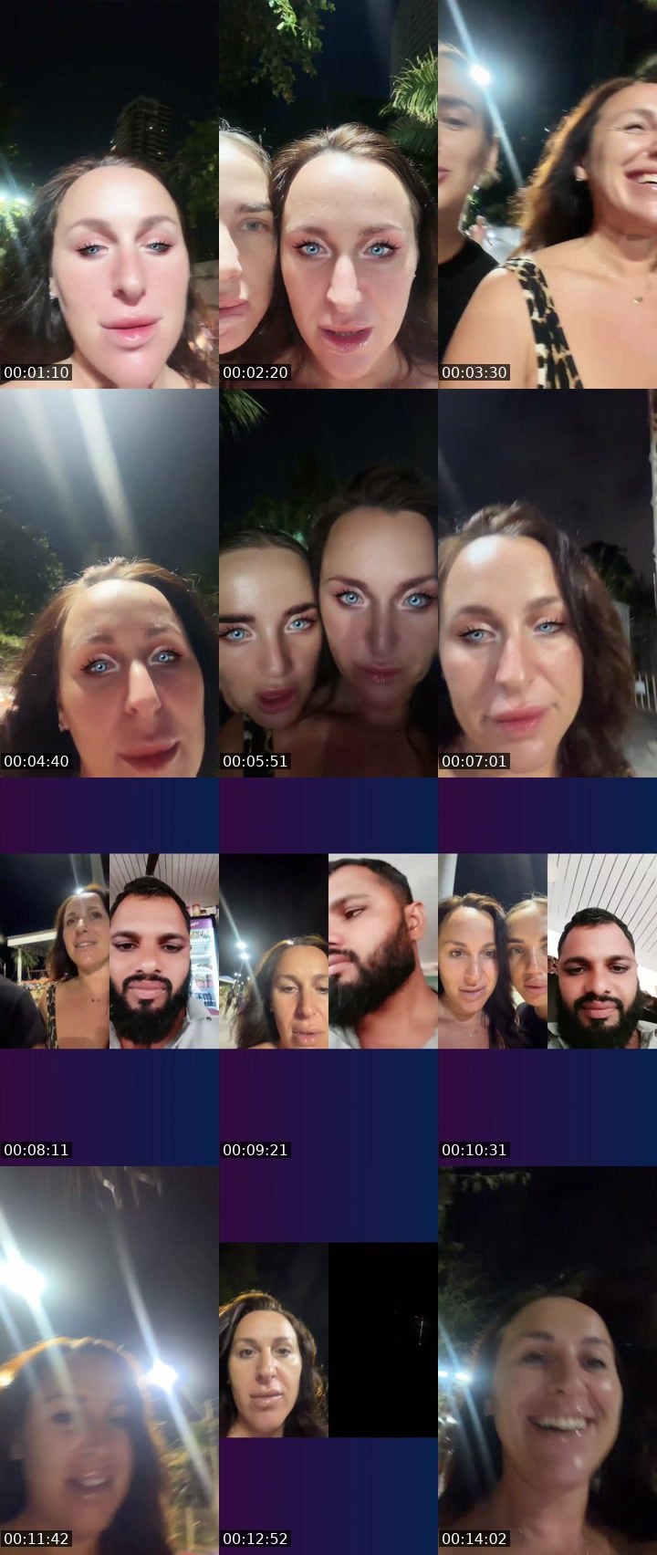 Contact-sheet preview of Miss Nino's Liveme recording