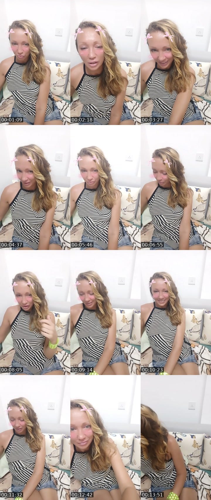 Contact-sheet preview of jotting's Liveme recording