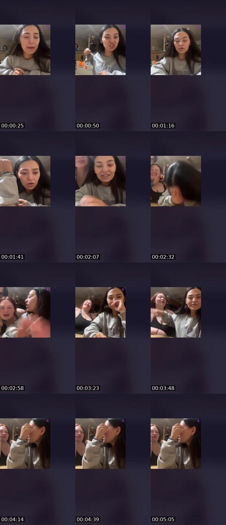 Contact-sheet preview of Jules-295250186's Liveme recording