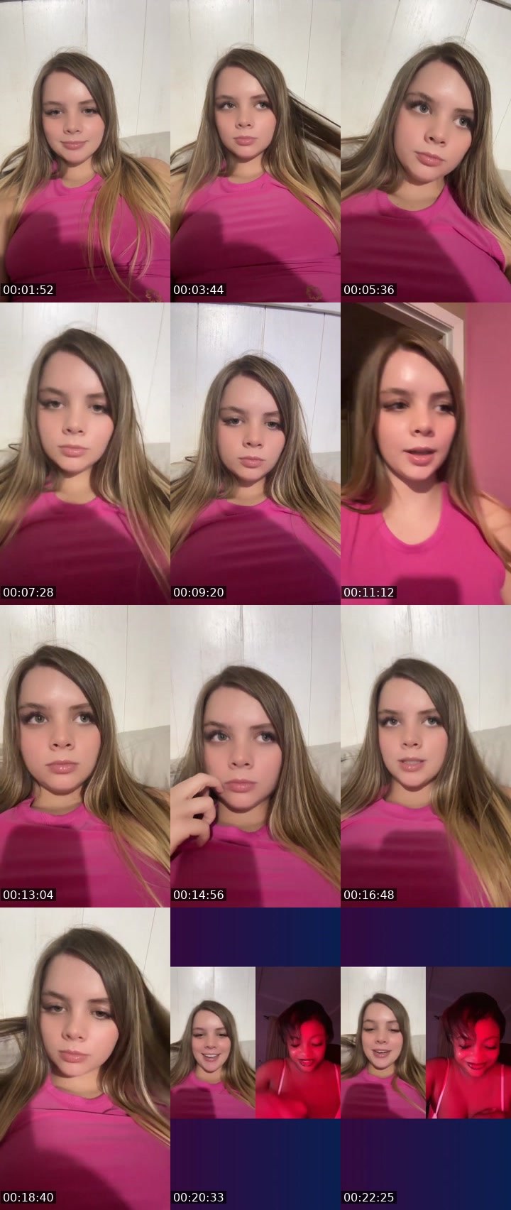 Contact-sheet preview of 🔥QueenDuckMf🔥's Liveme recording