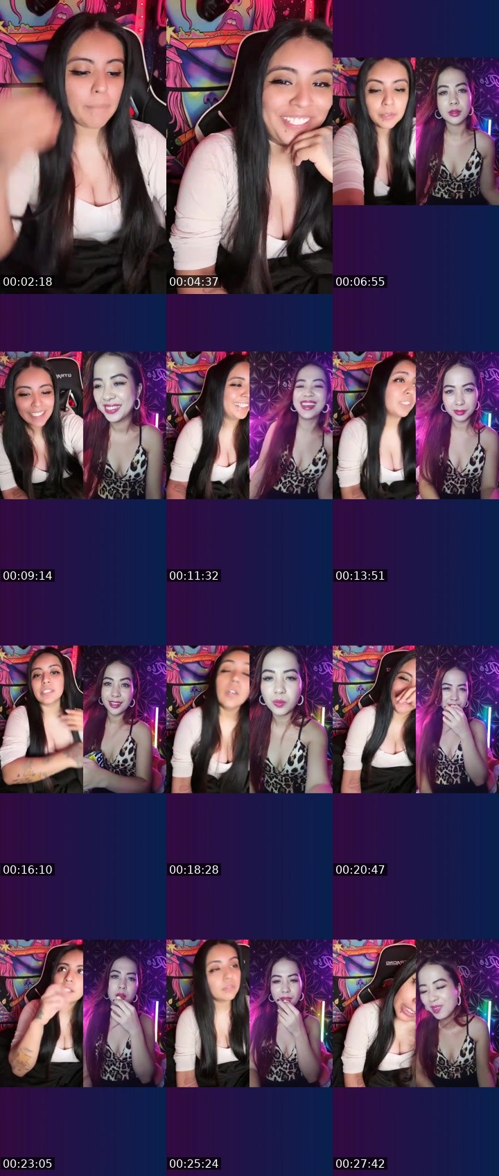Contact-sheet preview of 🥨P4nda20⭕️ulala🖤🌈's Liveme recording