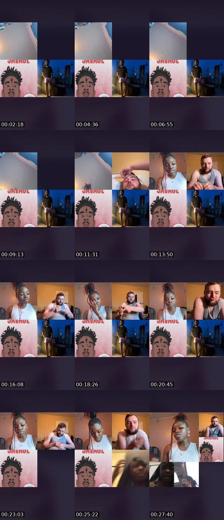 Contact-sheet preview of 💦 themfnunu✨🤍's Liveme recording