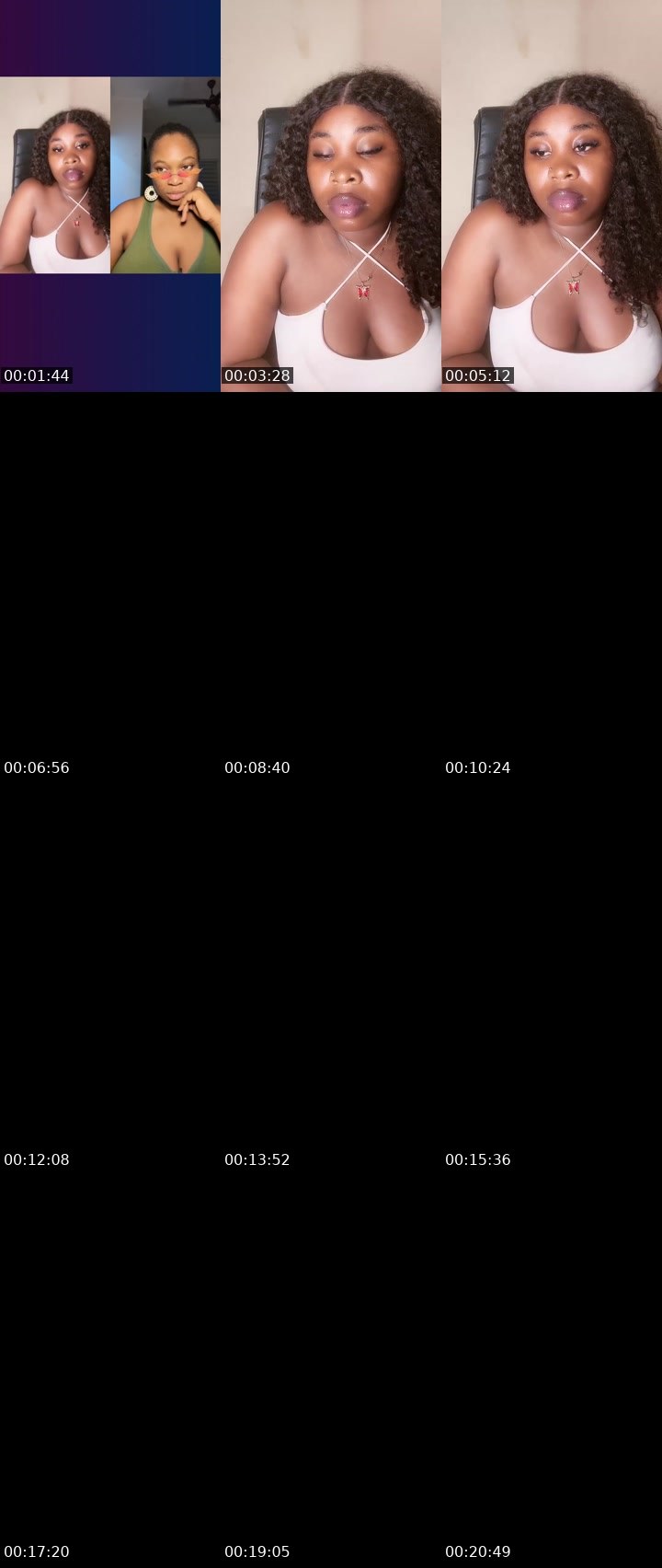 Contact-sheet preview of 6k🏦Baby sandra🍫🦋's Liveme recording