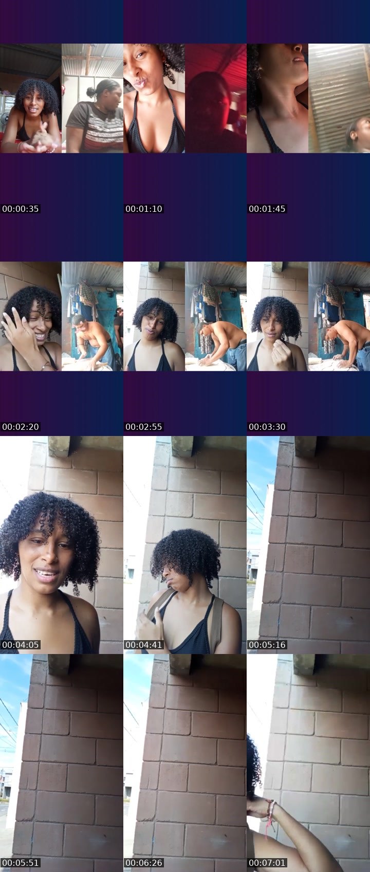 Contact-sheet preview of Nasly Moreno's Liveme recording