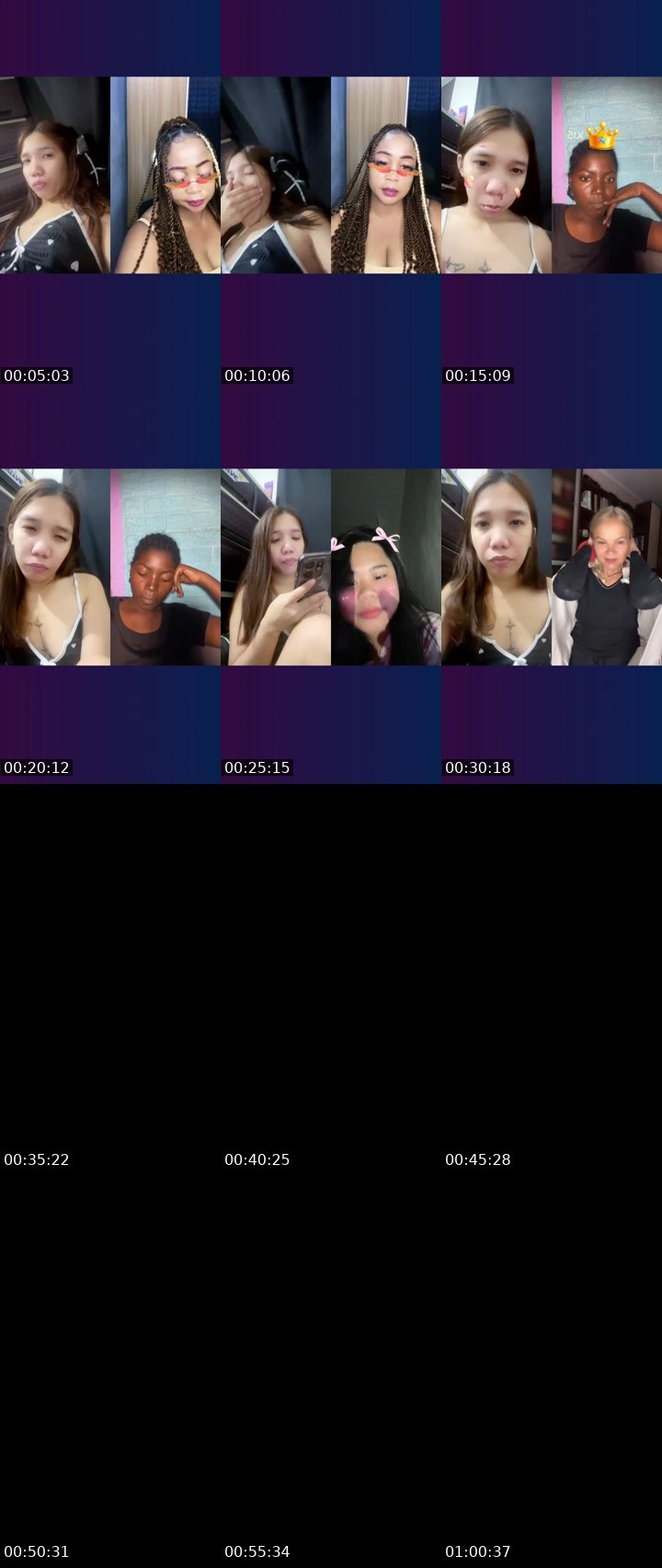 Contact-sheet preview of kzkyl's Liveme recording