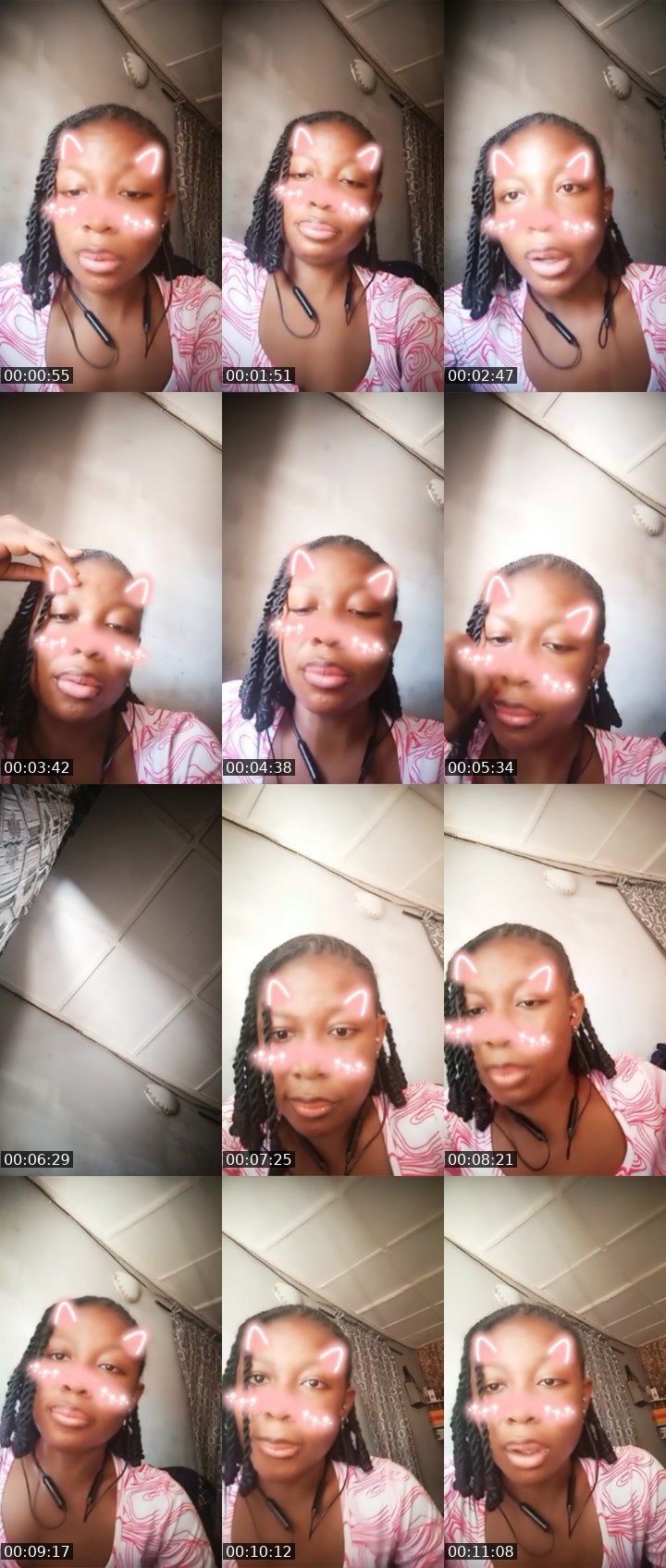 Contact-sheet preview of Mi Noire🤎's Liveme recording