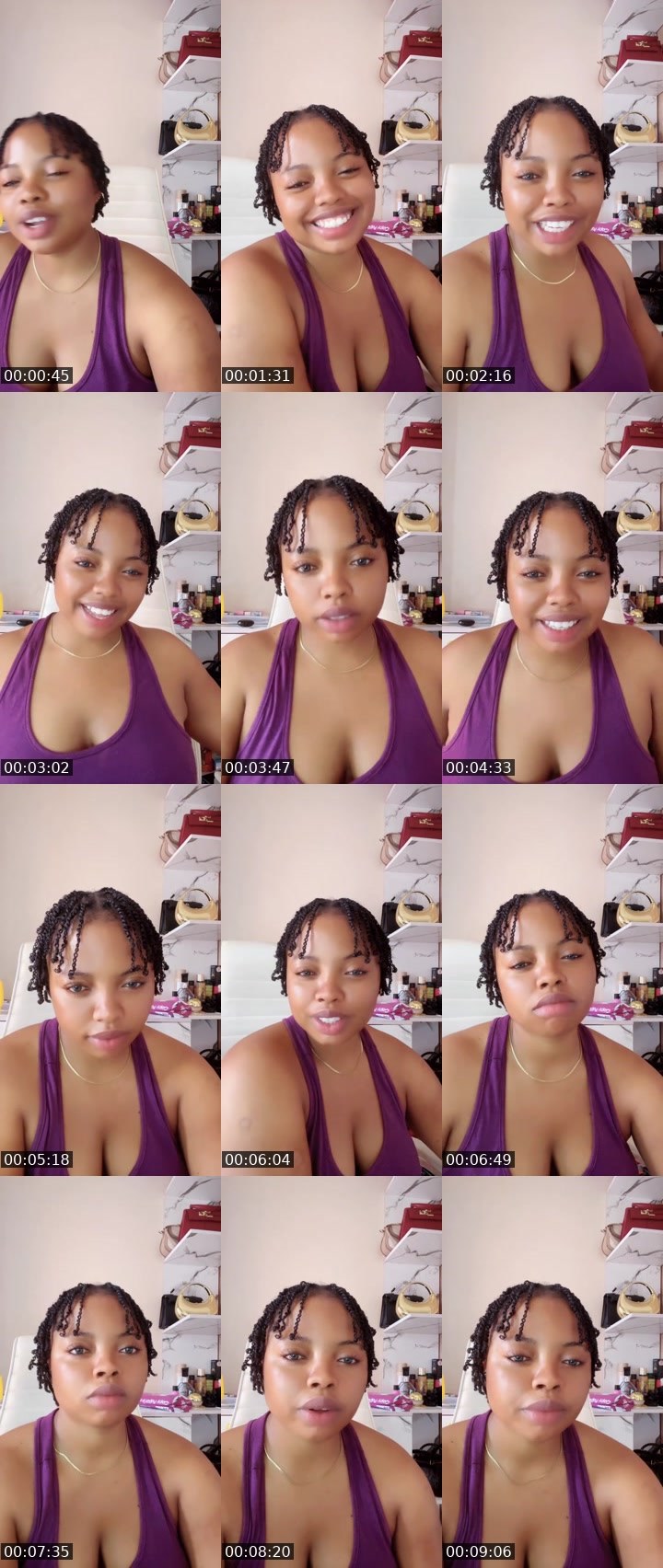 Contact-sheet preview of Aries🫦's Liveme recording