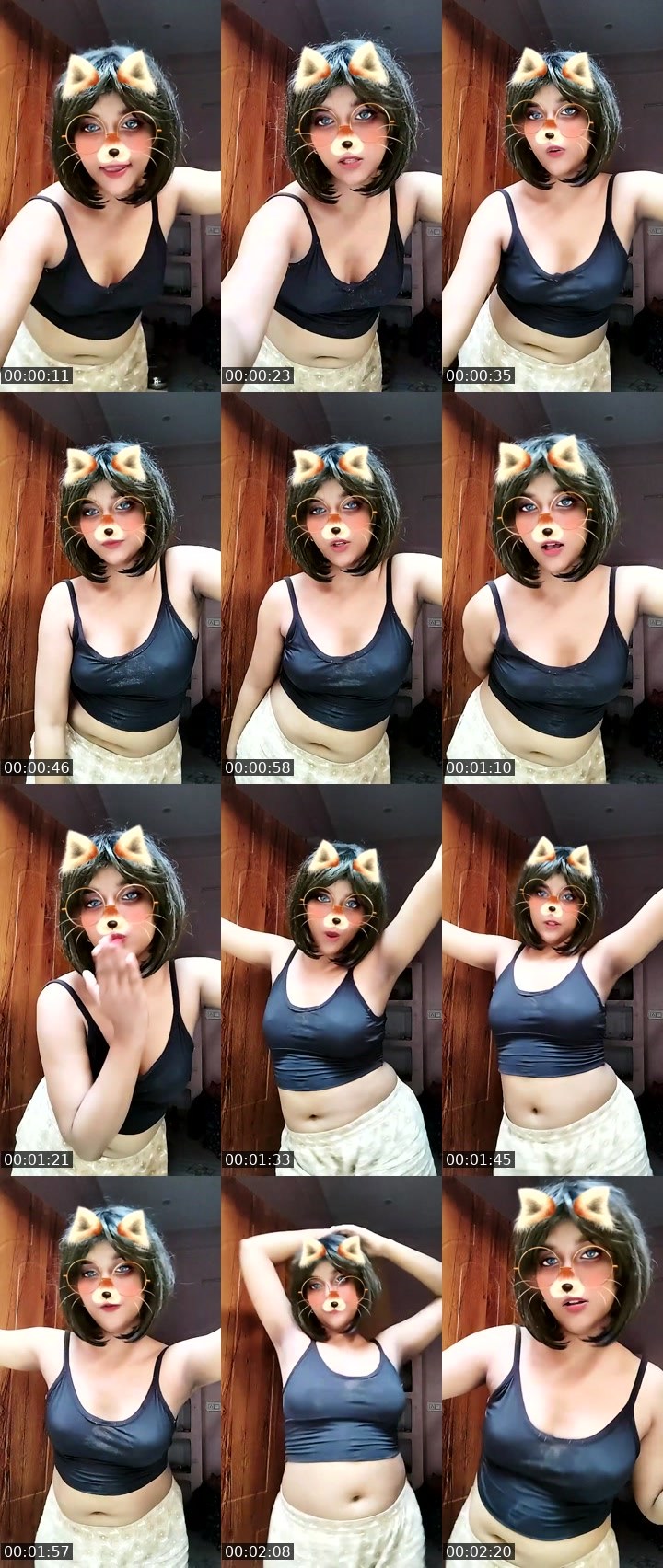 Contact-sheet preview of Naina543543's Liveme recording