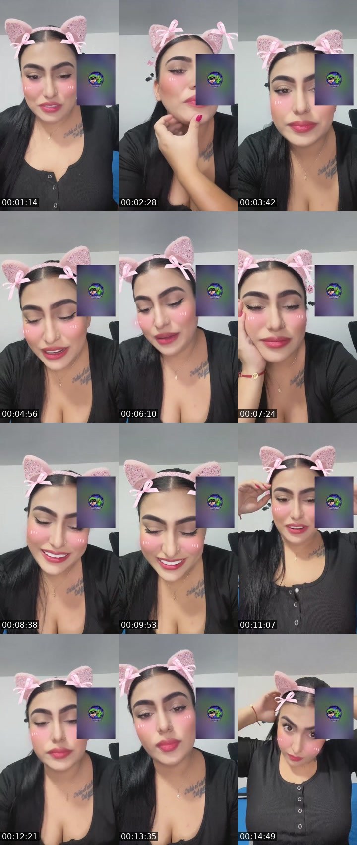 Contact-sheet preview of 🌐 🎀 ναηєє 🎀💫's Liveme recording