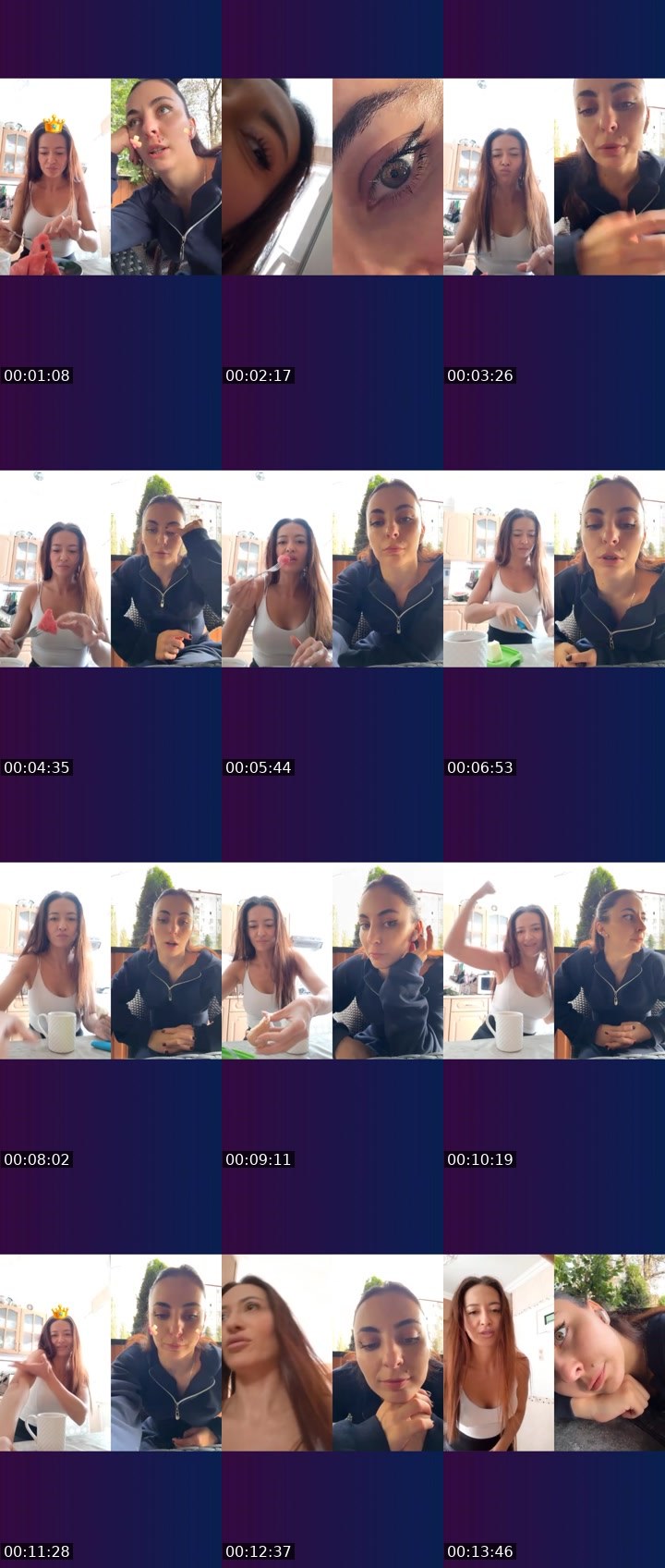 Contact-sheet preview of MMarishka's Liveme recording