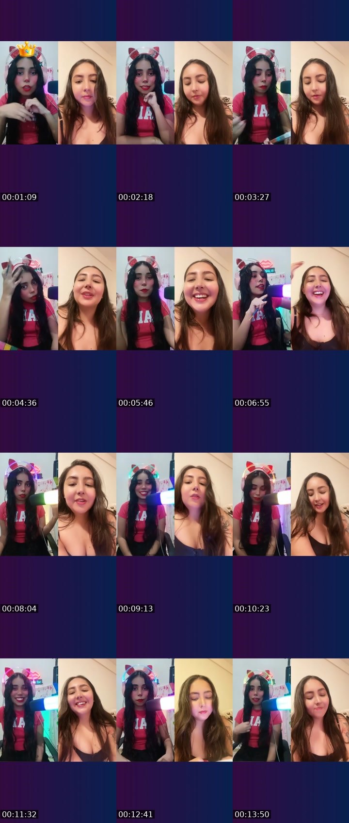 Contact-sheet preview of Aꪶⅈꫀ14k♔☘'s Liveme recording