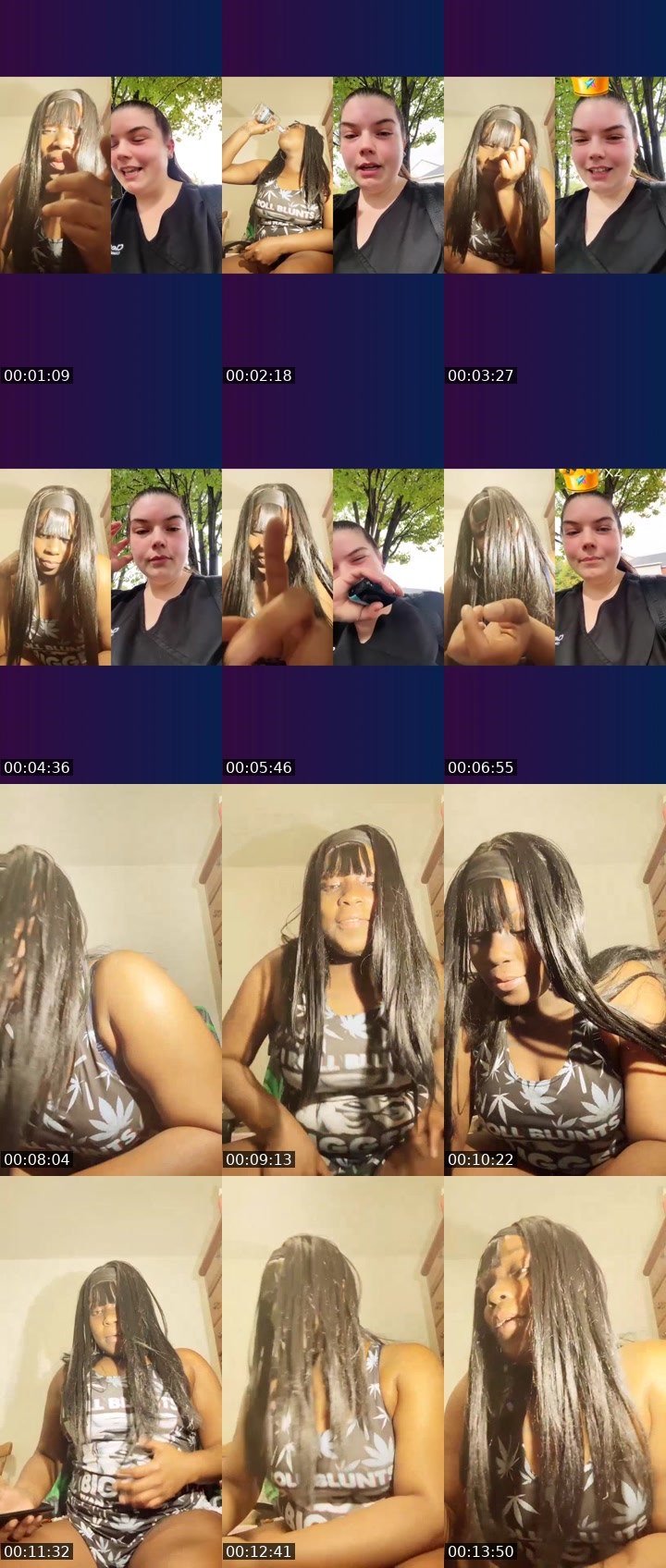 Contact-sheet preview of beauty…🐊🥛 eh eh's Liveme recording