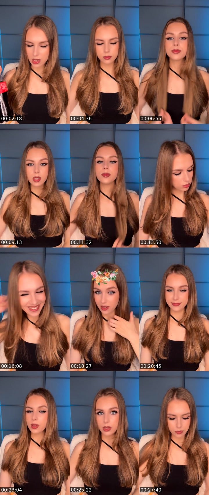Contact-sheet preview of ✨MARGARITA🪩 ℄'s Liveme recording