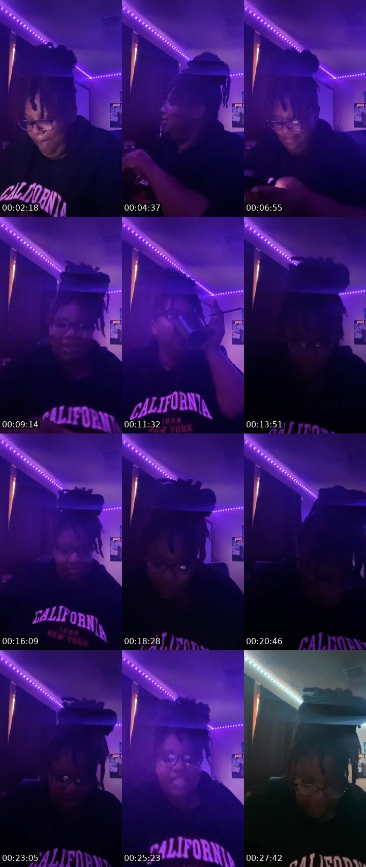 Contact-sheet preview of 💋Ladii👑Royal🌹's Liveme recording