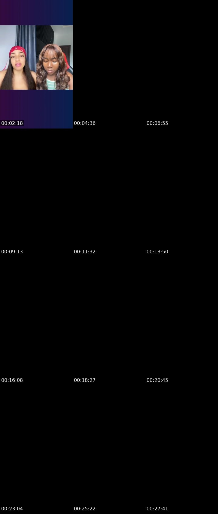 Contact-sheet preview of 🏦Pinky🖤⏏️☻︎'s Liveme recording