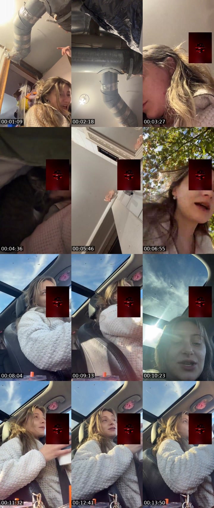 Contact-sheet preview of 𝘬​ᥴ ꪖ​ꪀ​ꪀ🔆's Liveme recording