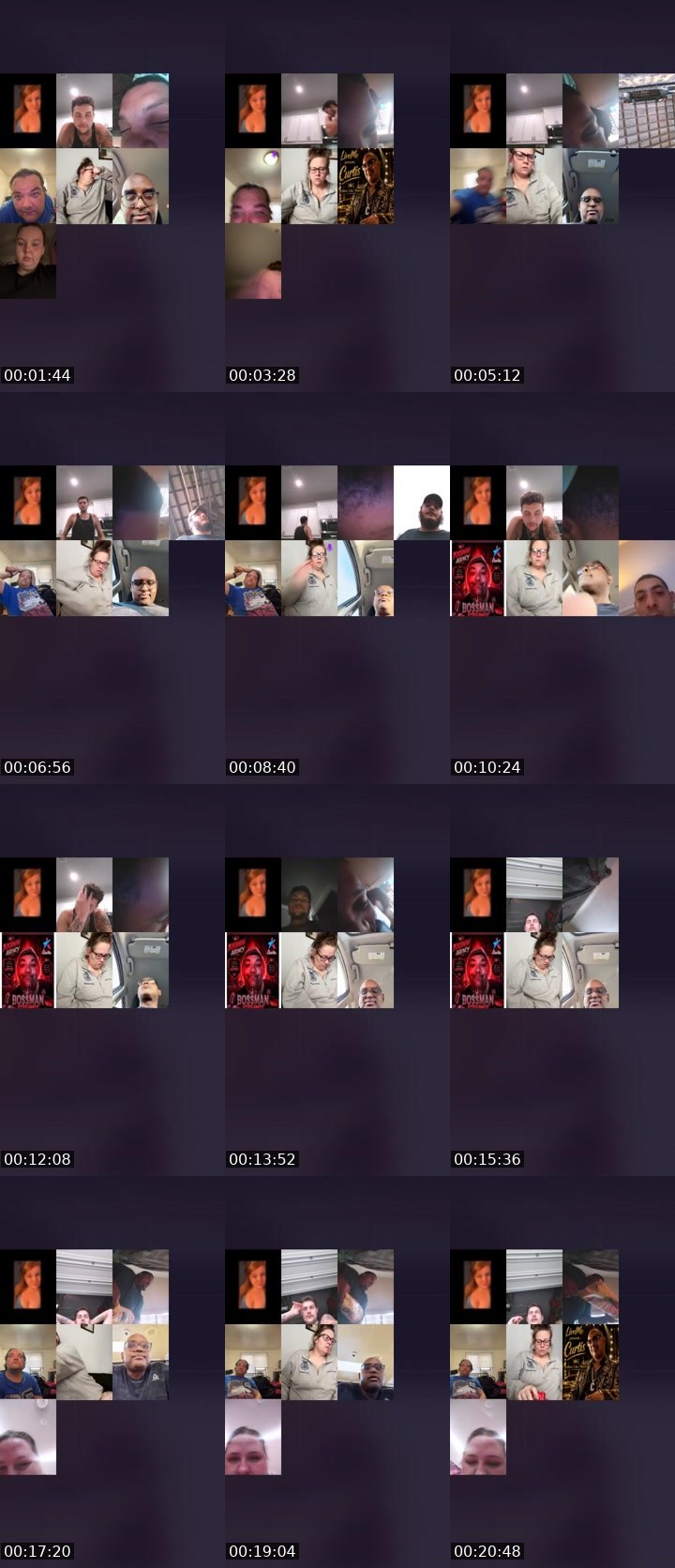 Contact-sheet preview of ꨄbaddie's Liveme recording