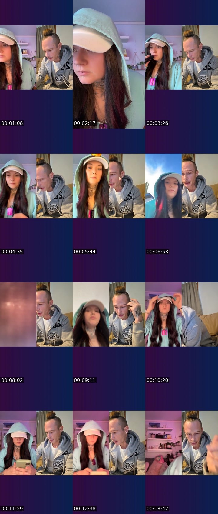 Contact-sheet preview of ✧ርᎧᗰᗴT🤍༞'s Liveme recording