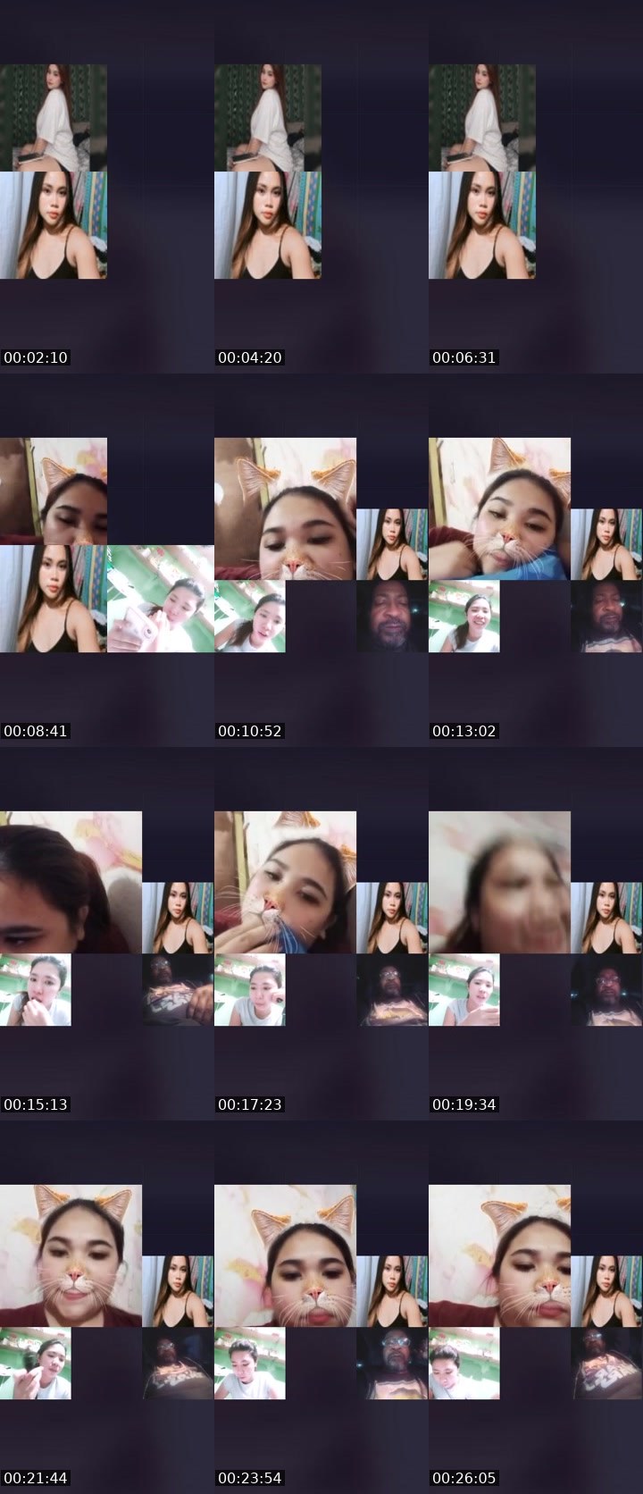 Contact-sheet preview of 👸క᭙ꫀꫀᡶ🍂's Liveme recording
