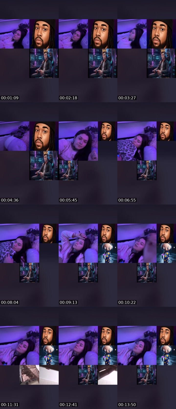 Contact-sheet preview of ✧ርᎧᗰᗴT🤍༞'s Liveme recording