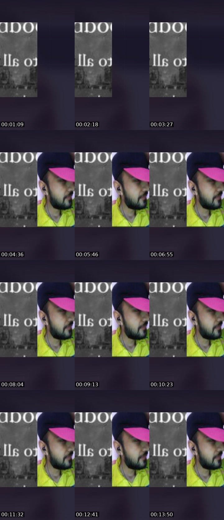 Contact-sheet preview of Ahana❤️💗's Liveme recording