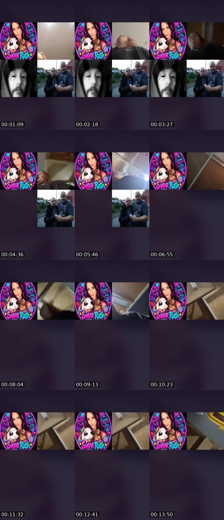 Contact-sheet preview of ★Sugar𝙍ush★🍭's Liveme recording