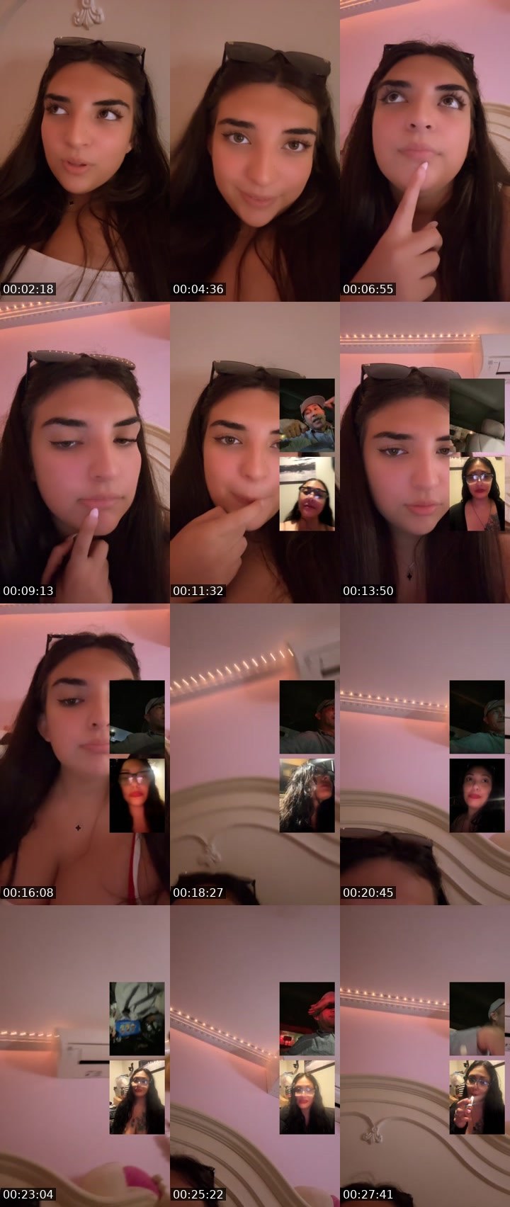 Contact-sheet preview of ROSALINA🌹💕's Liveme recording