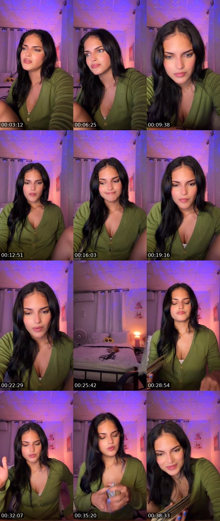 Contact-sheet preview of Bia 🫧 ℤ's Liveme recording
