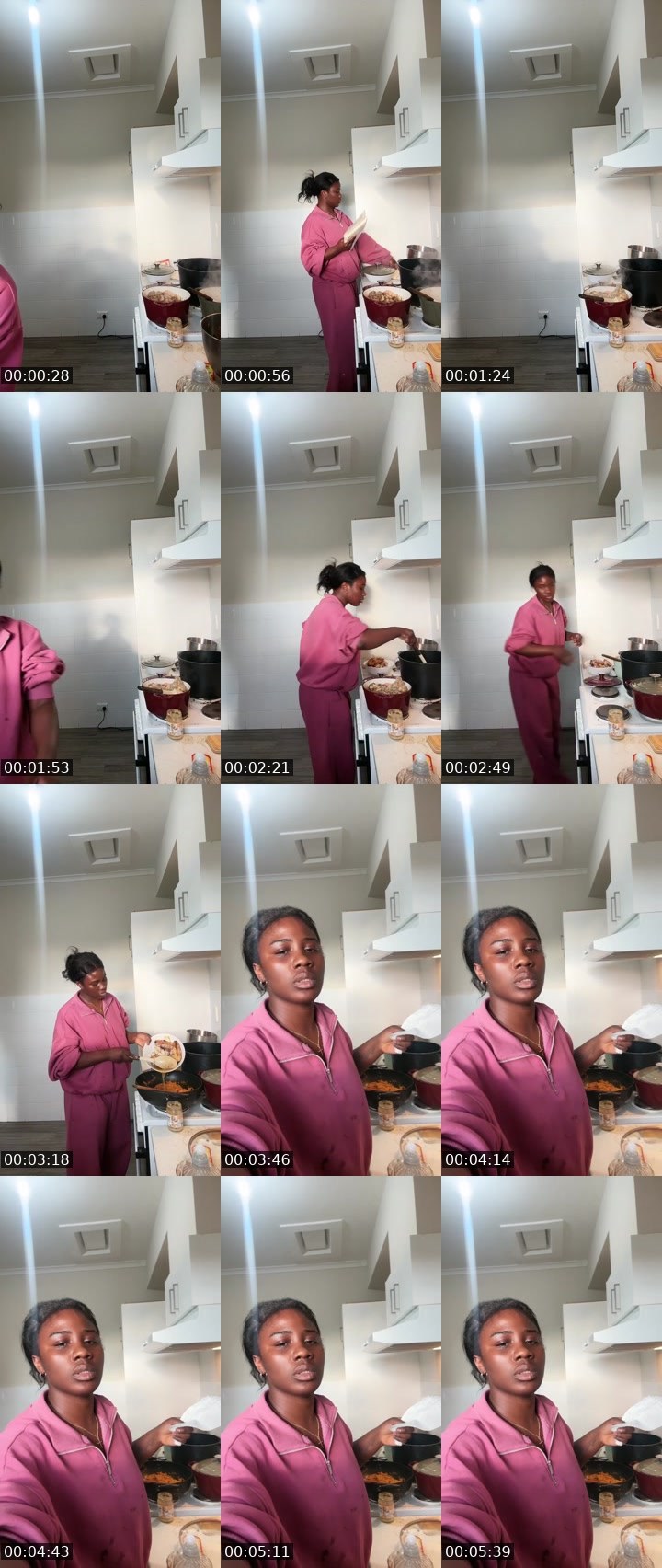 Contact-sheet preview of Faith…'s Liveme recording