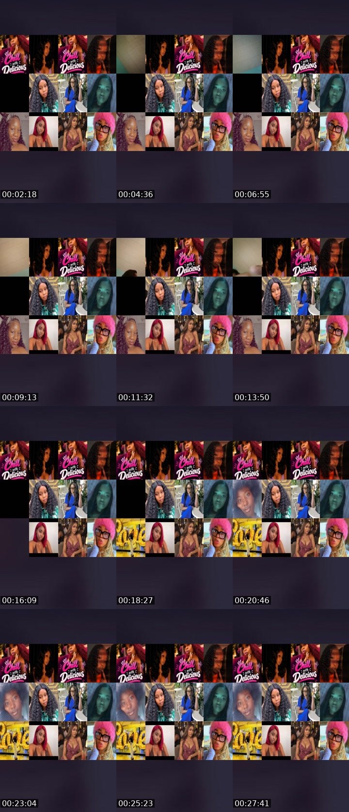 Contact-sheet preview of ❤️‍🔥🍭's Liveme recording
