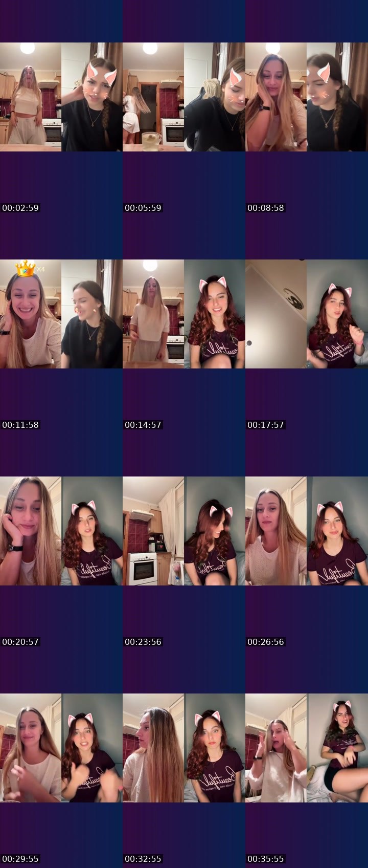 Contact-sheet preview of 𝓑𝓔ℛℛ𝓨 ✨'s Liveme recording