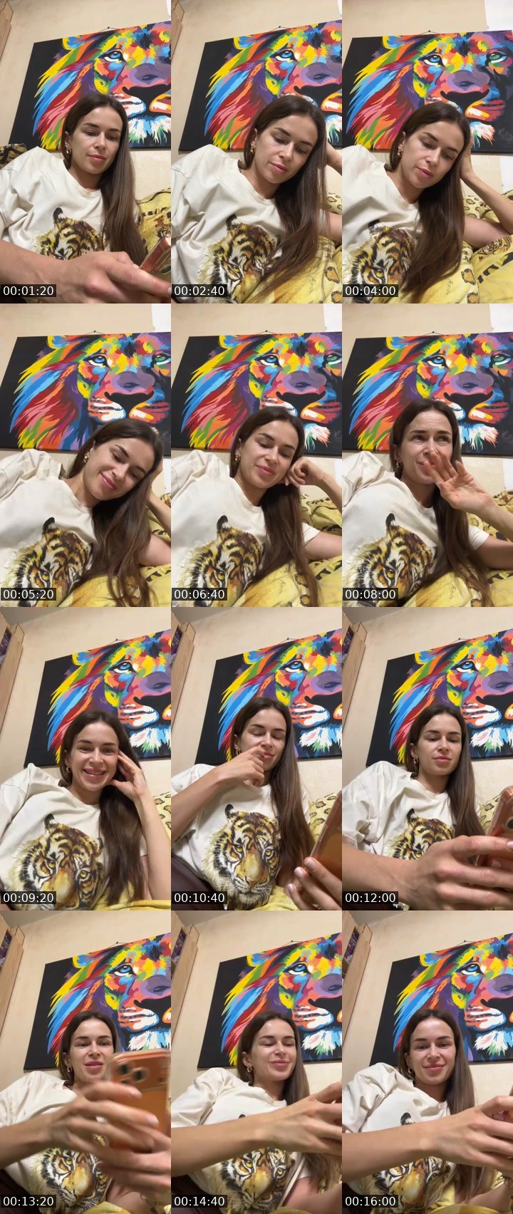 Contact-sheet preview of TROPICANA WOMAN 🐾's Liveme recording