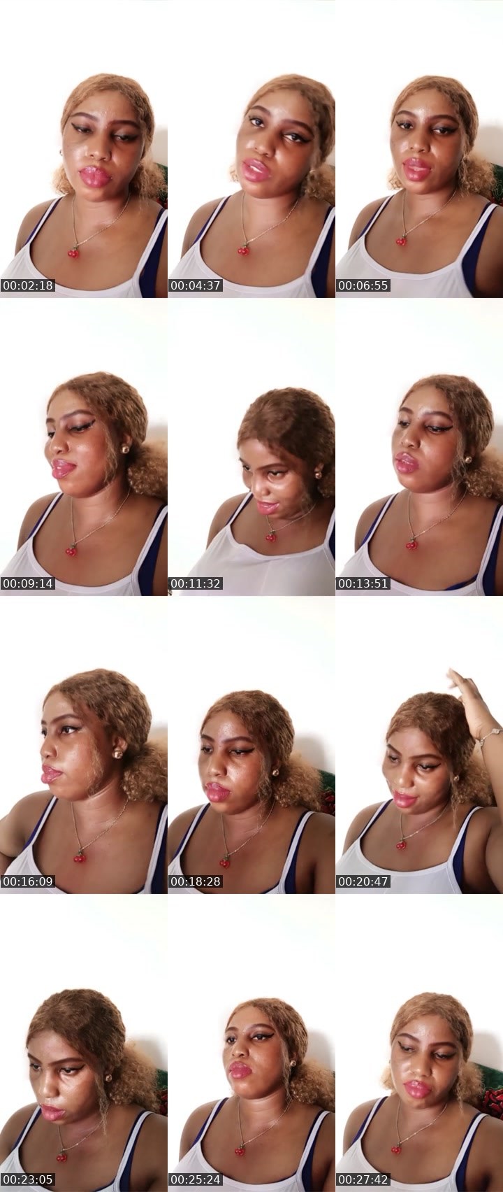 Contact-sheet preview of Caramel 🏦's Liveme recording