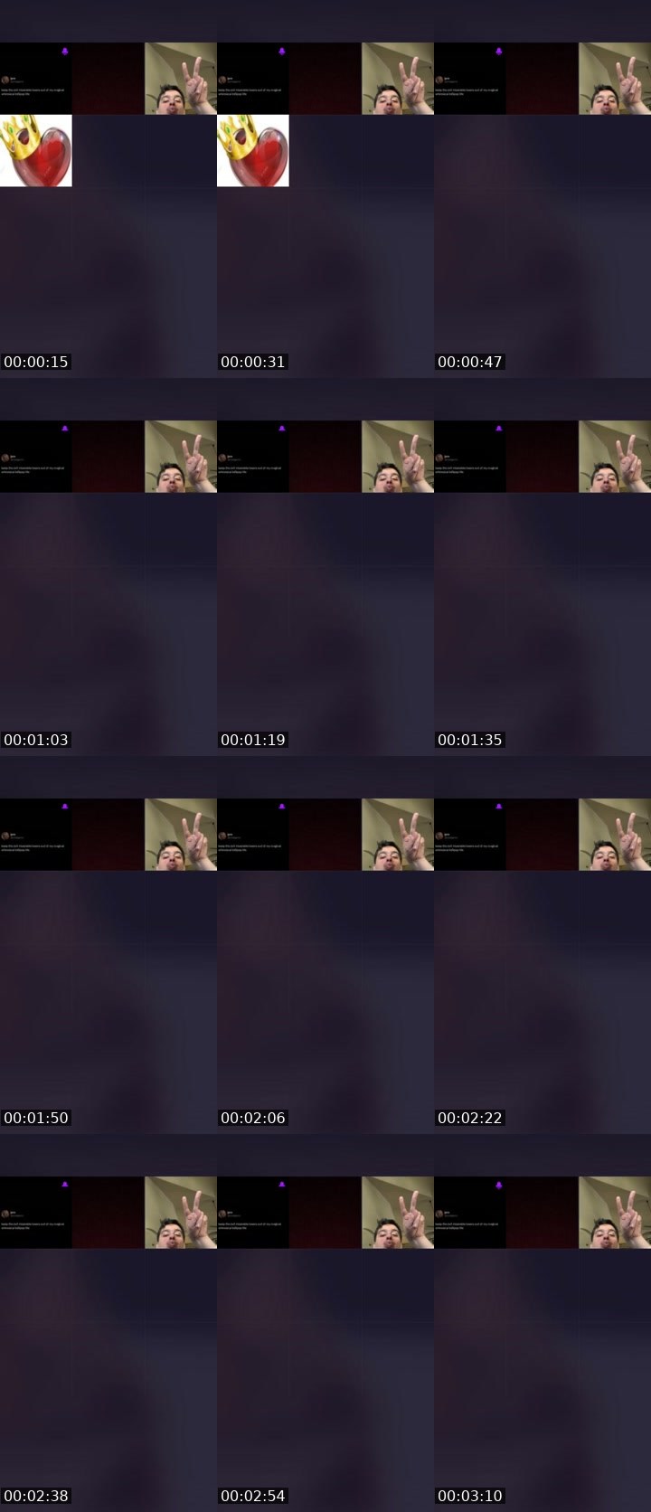 Contact-sheet preview of spicy🥵's Liveme recording
