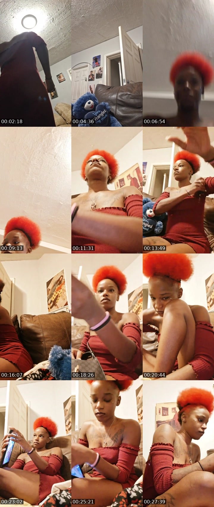 Contact-sheet preview of OhhTiny🍭💍's Liveme recording
