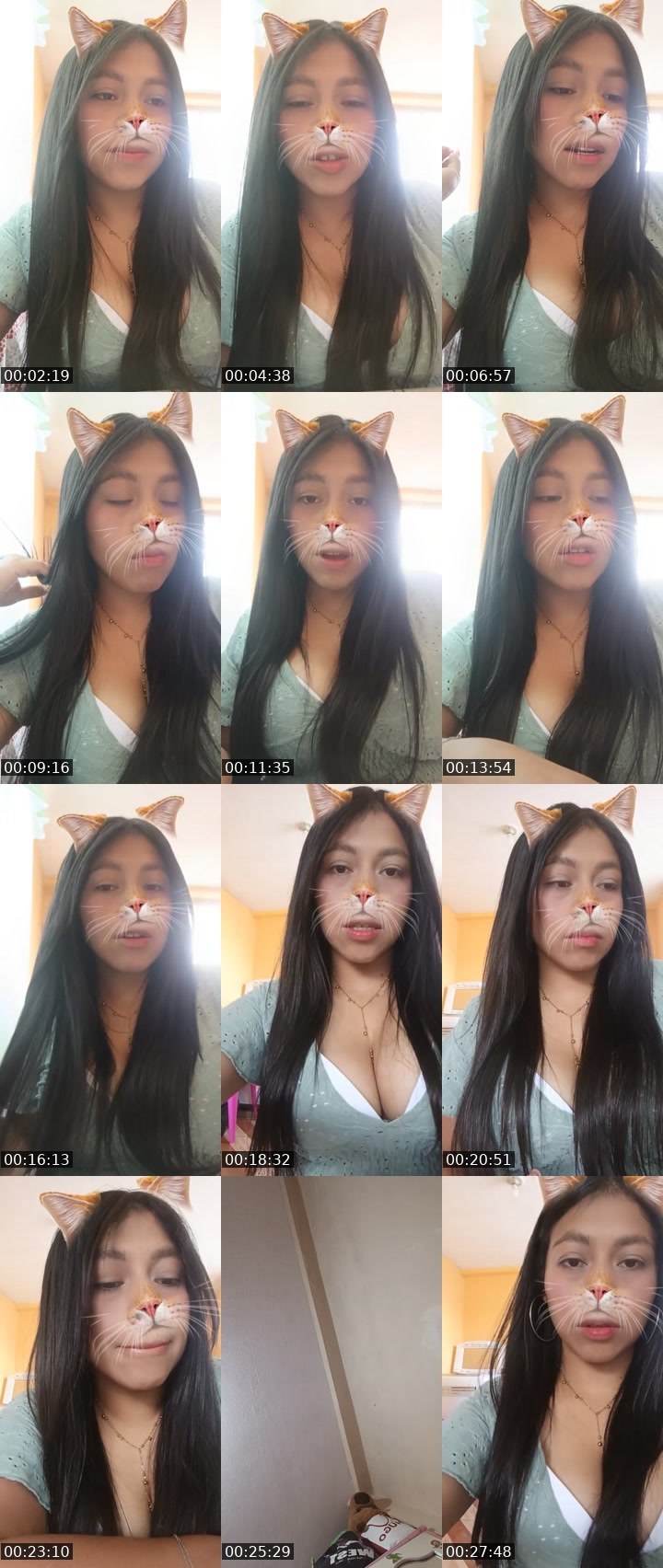 Contact-sheet preview of 🩷𝐙ue🧸🪽's Liveme recording