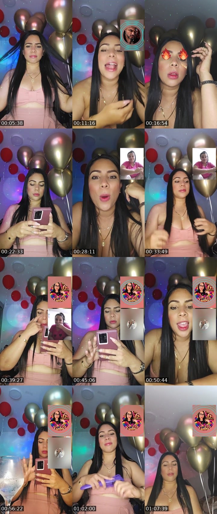 Contact-sheet preview of 🌈⃟🔆 GABY’AGENCY🛡️'s Liveme recording