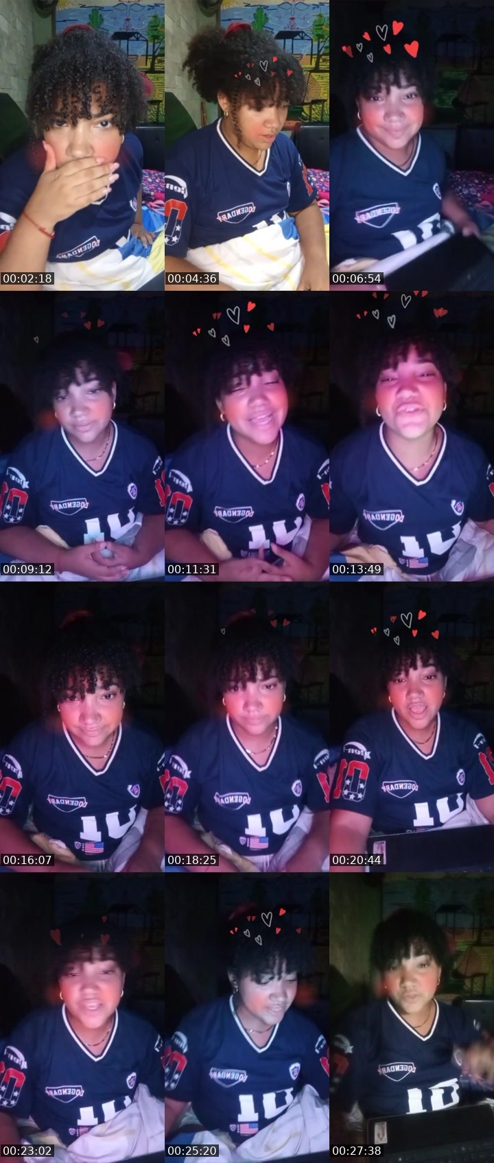 Contact-sheet preview of 🤫10KVico🪩's Liveme recording