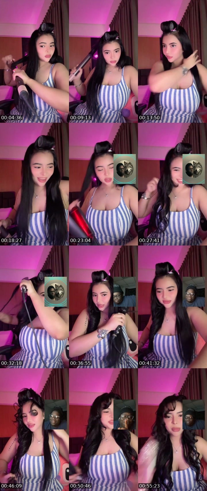 Contact-sheet preview of 💋 𝓼𝔀𝓮𝓮𝓽𝓲𝓮𝓟's Liveme recording