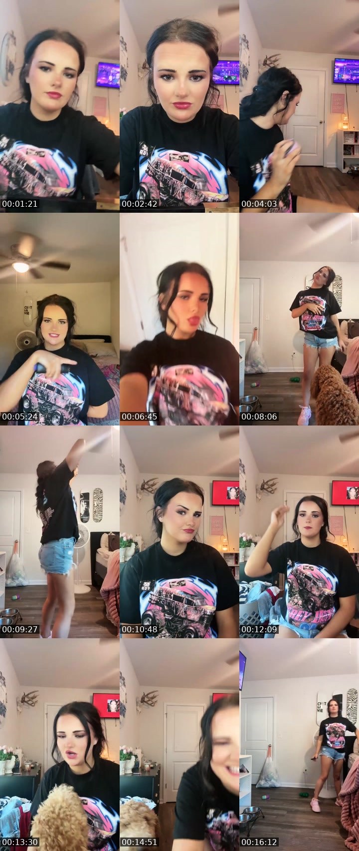 Contact-sheet preview of Queeffqueenn's Liveme recording