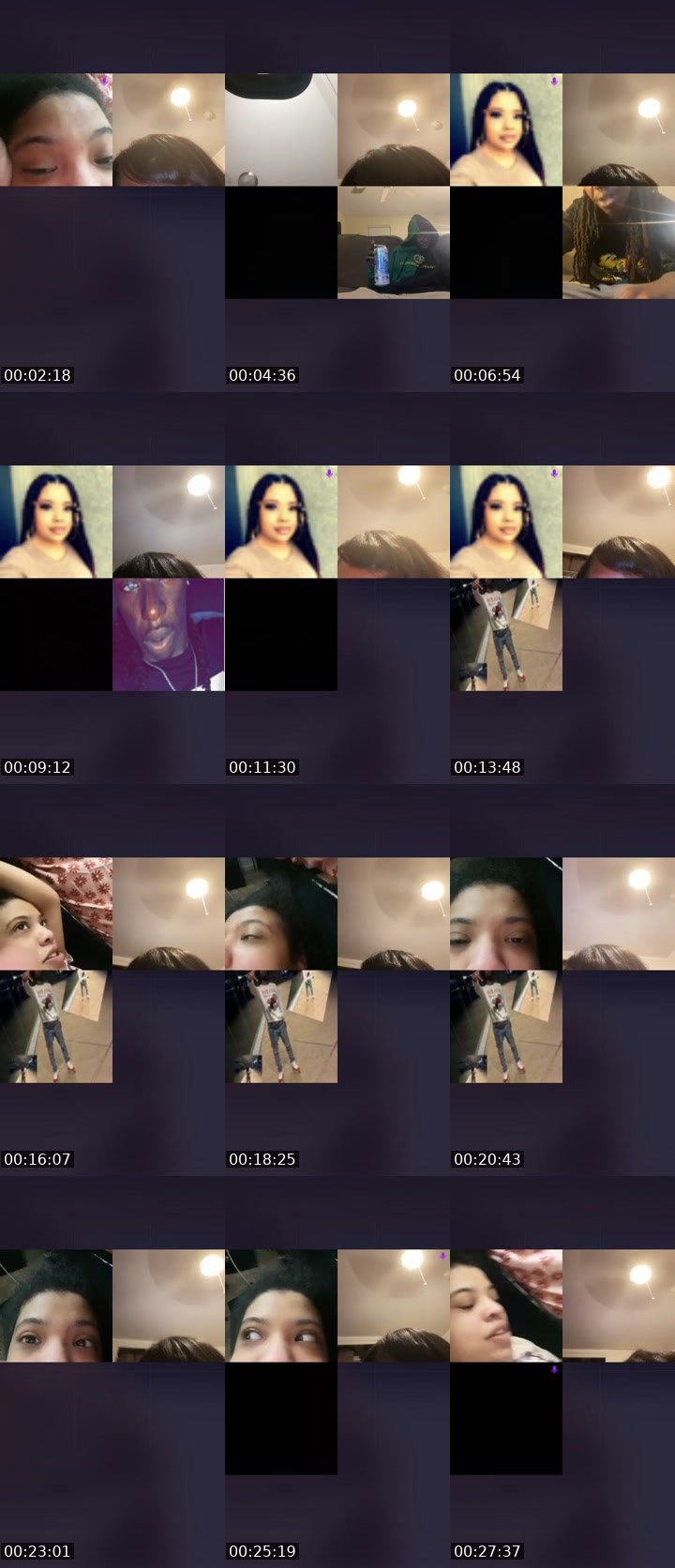 Contact-sheet preview of 🤍 Desi🖤boo_ firecr's Liveme recording