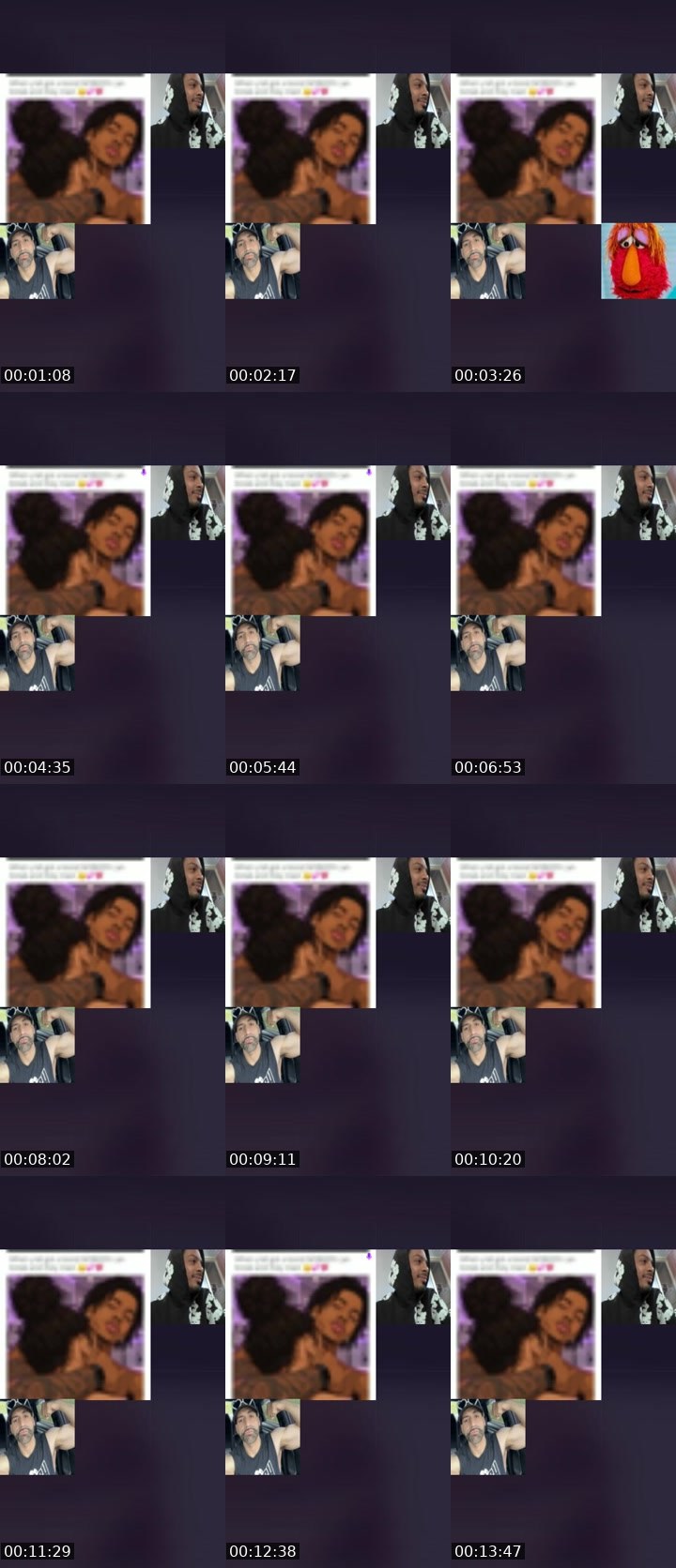 Contact-sheet preview of 𝓙𝓐𝓓𝓐💋's Liveme recording