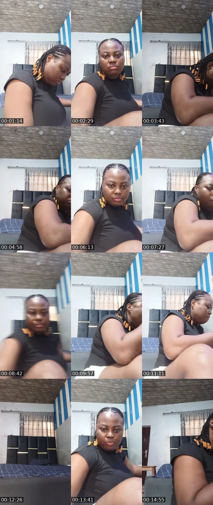 Contact-sheet preview of pretty Ruthie's Liveme recording