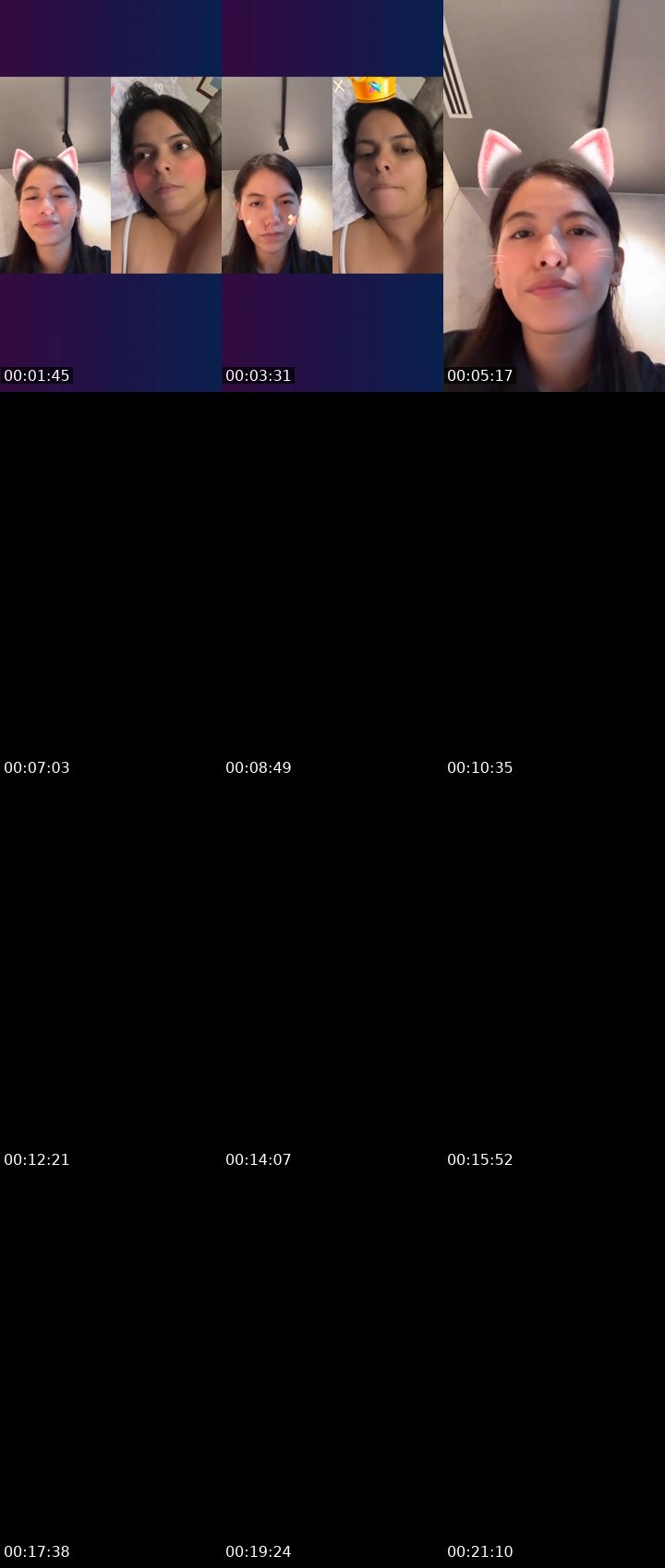 Contact-sheet preview of 💐Aii —'s Liveme recording