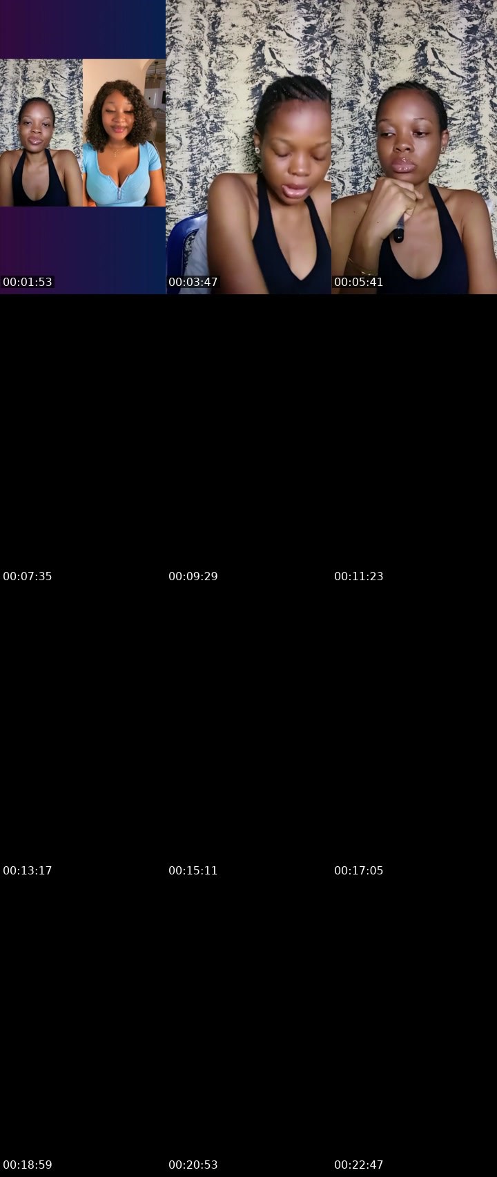Contact-sheet preview of 💧 ℄THAISÈ 🕊's Liveme recording
