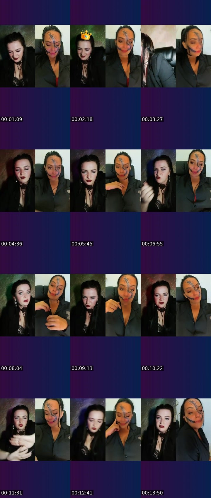 Contact-sheet preview of 💯 Strawberry👼's Liveme recording