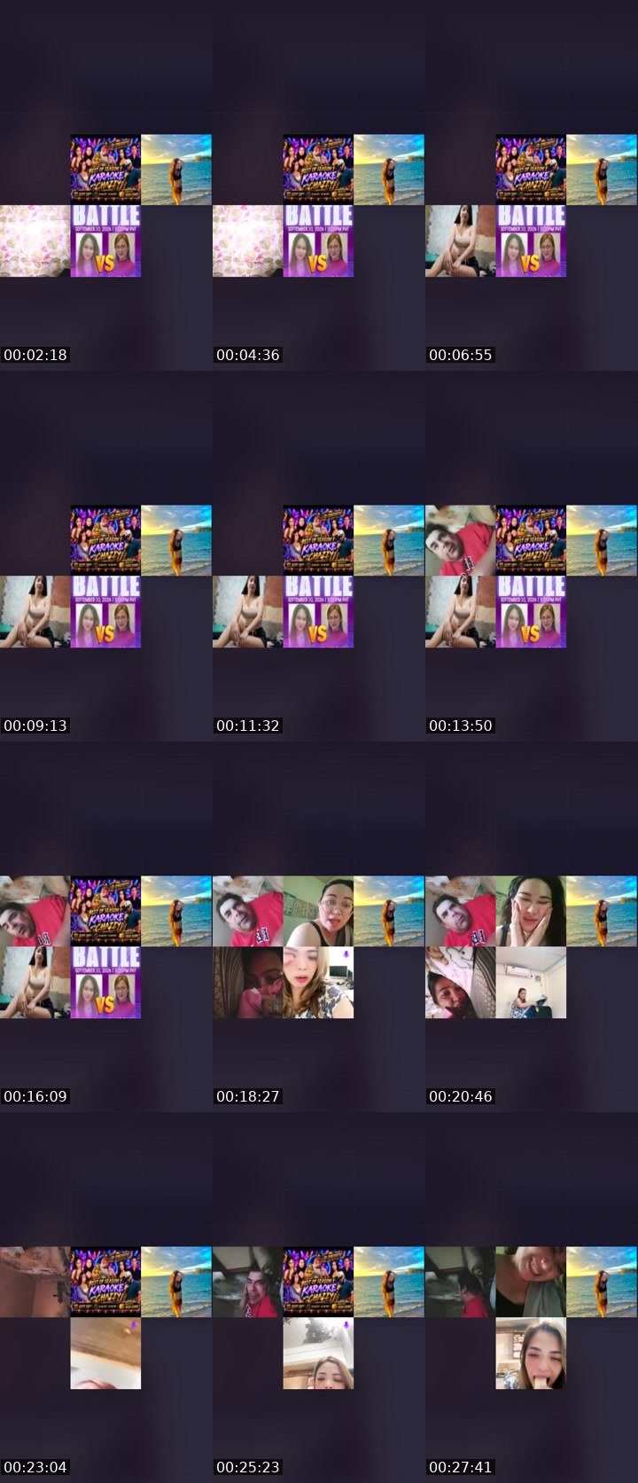 Contact-sheet preview of 🏵👸🏻Saki🫧's Liveme recording