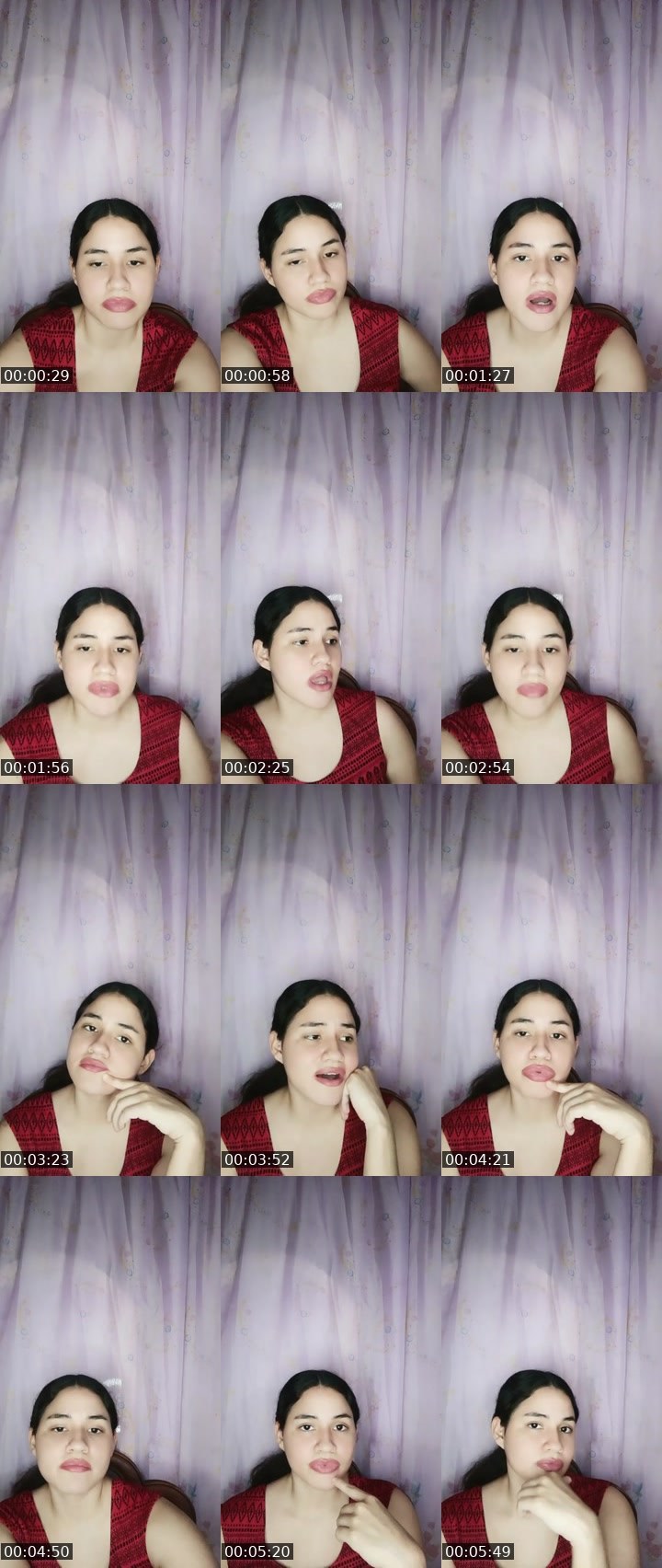 Contact-sheet preview of Lana🌈's Liveme recording
