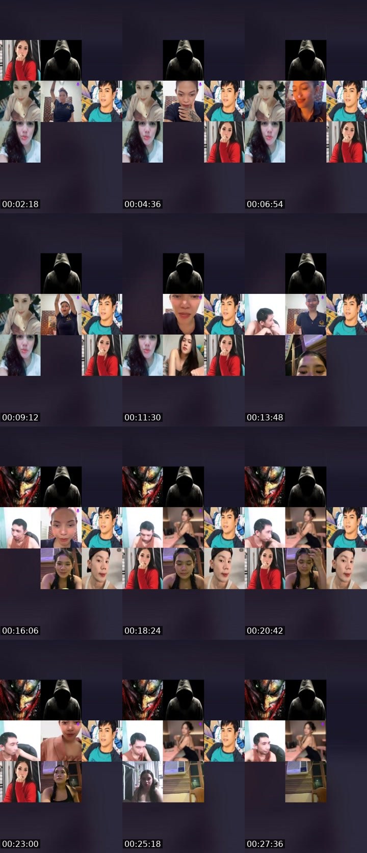 Contact-sheet preview of ☝️💙QUEEN_MC🦋🫧's Liveme recording