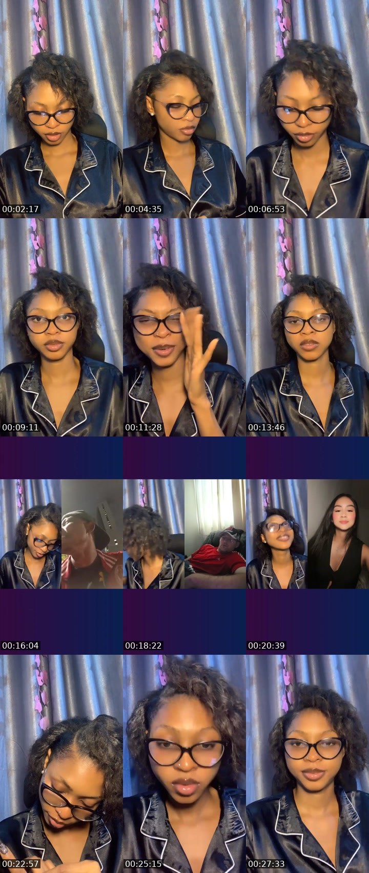 Contact-sheet preview of ᥫ᭡ 𝑩𝒂𝒃𝒆 🎀ᥫ᭡'s Liveme recording